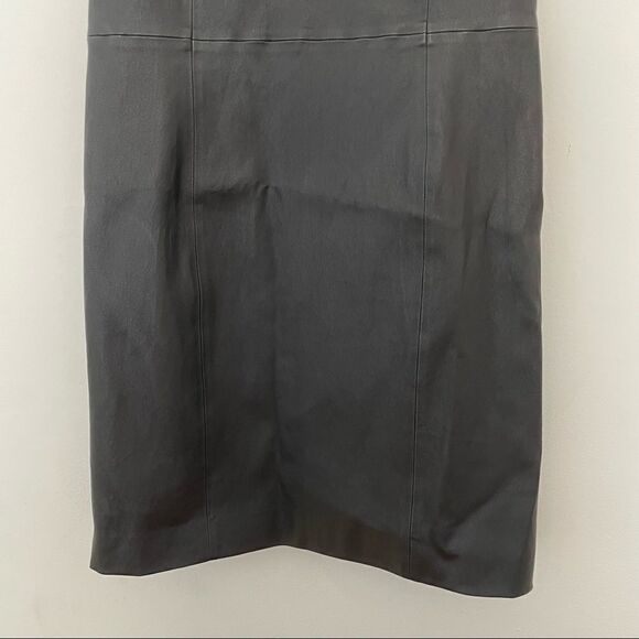 Alice + Olivia Nelle Fitted Leather Mini Dress - Picture 5 of 12